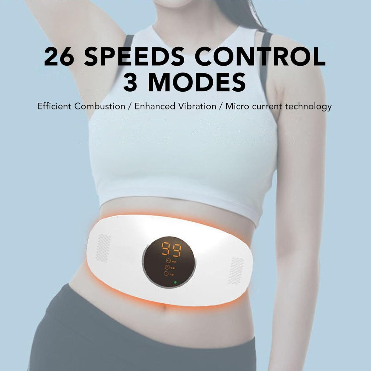 Heizung Bauch Massager Fatburner 3 Modi Heizung Schlankheitsgürtel