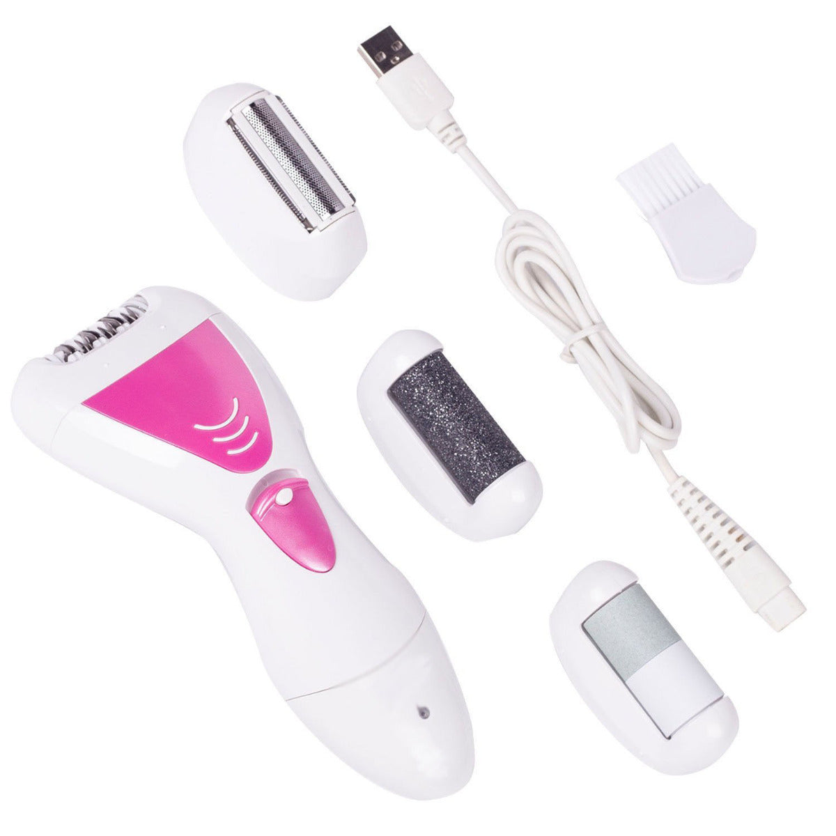 Epilatore Donna Impermeabile Calli Lima Unghie Trimmer Ricaricabile Usb Rasoio