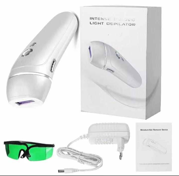 36W Pulsed Light Epilator - Permanent Hair Removal for Women and Men - Electric, Painless, 600,000 Flashes