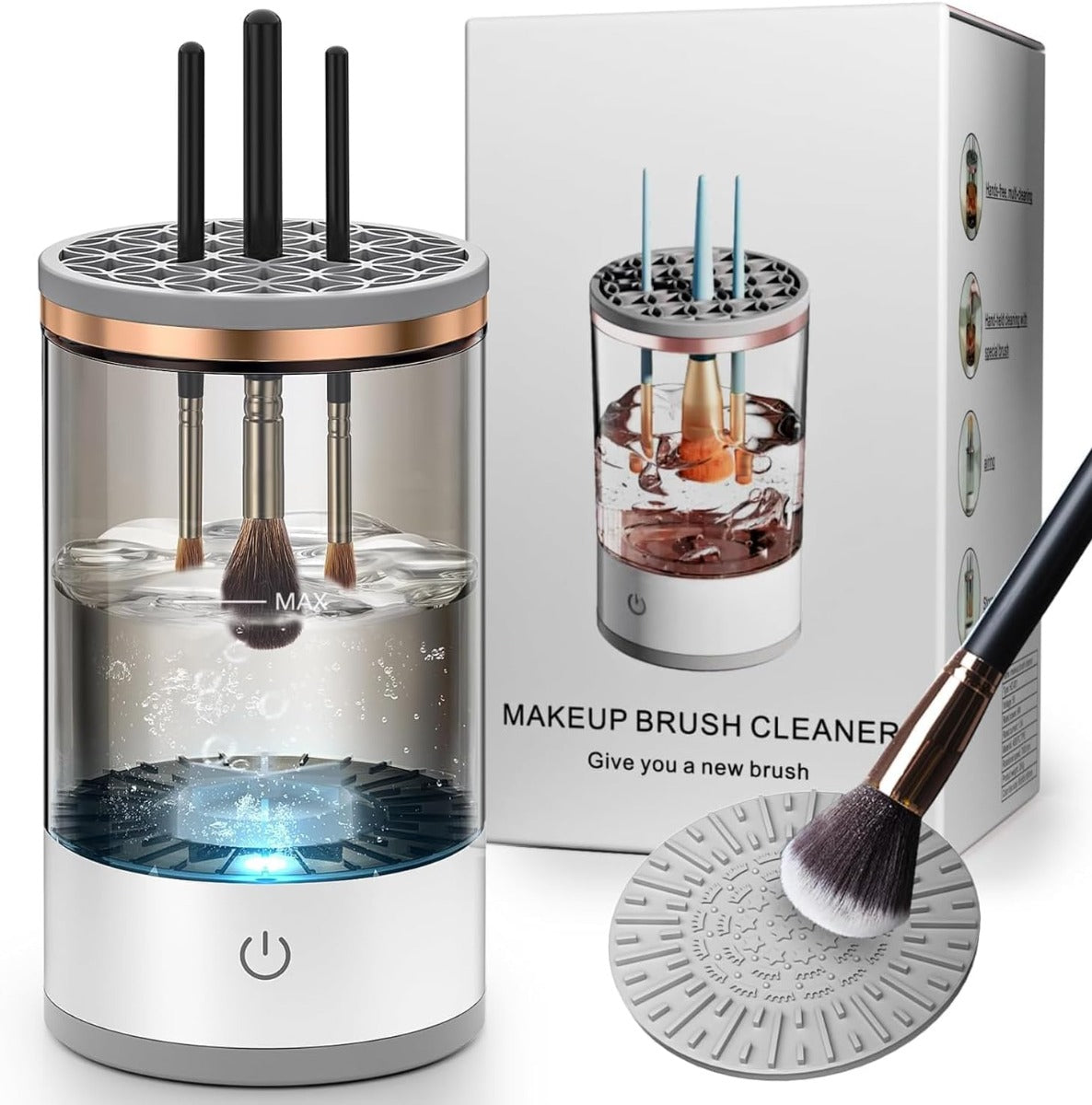 Brush Bubble Detergente per pennelli da trucco elettrico